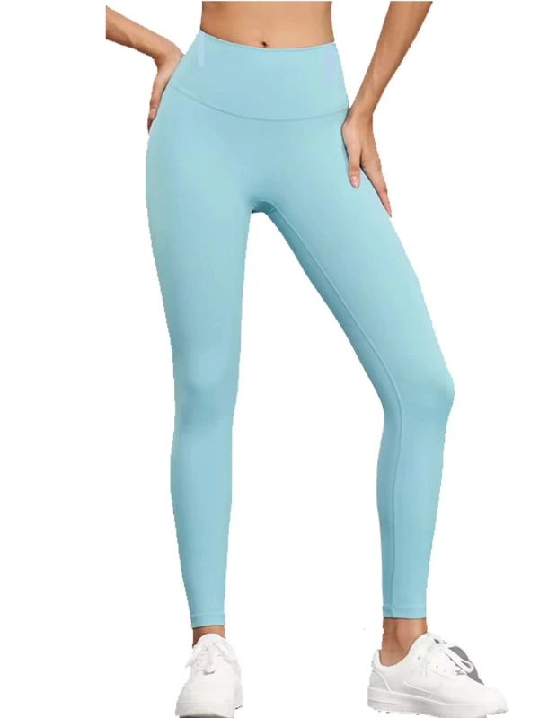 SKY BLUE FRONT skims High Waist Sports Workout Stretch Yoga Pants Leggings For Women Gym Running Fitness Leggings With Pocket