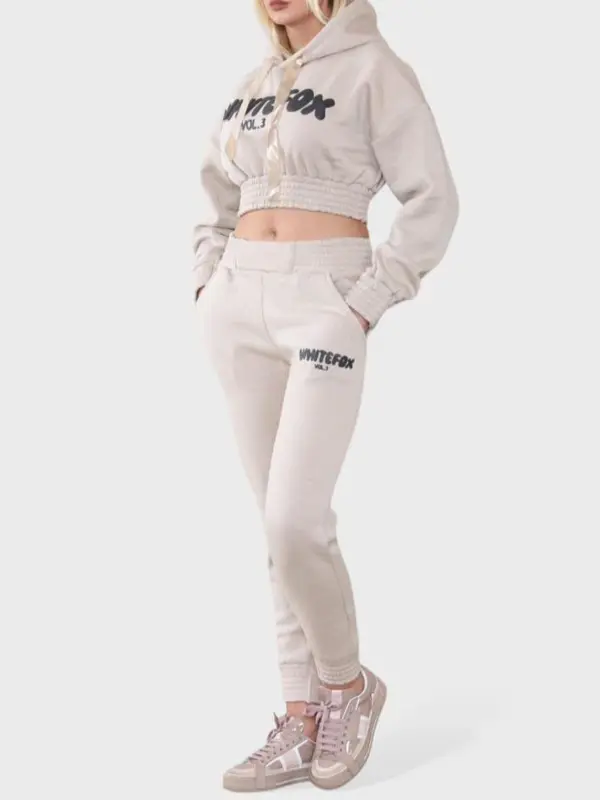 WhiteFox Cropped Hoodie and Trouser