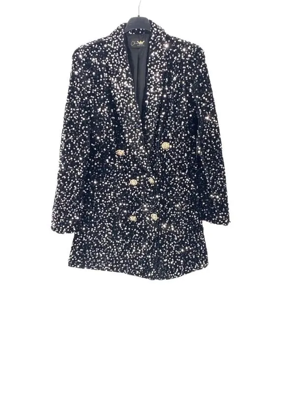 Womens Zara Winter Sequin Blazers 